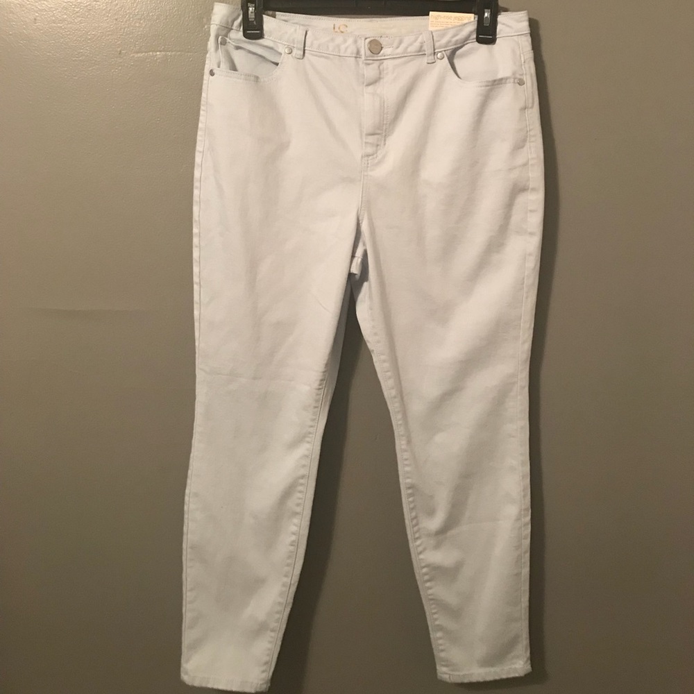 High Rise Light Blue Jeggings